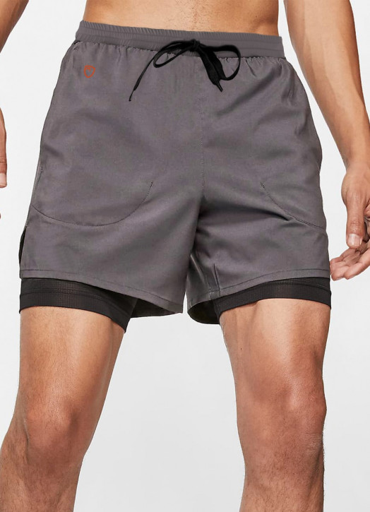 Men's EcoLayer 2 in 1 Shorts Mid Grey