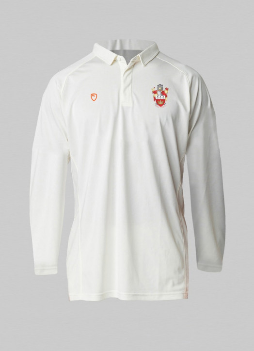Junior Move Cricket Shirt LS Cream