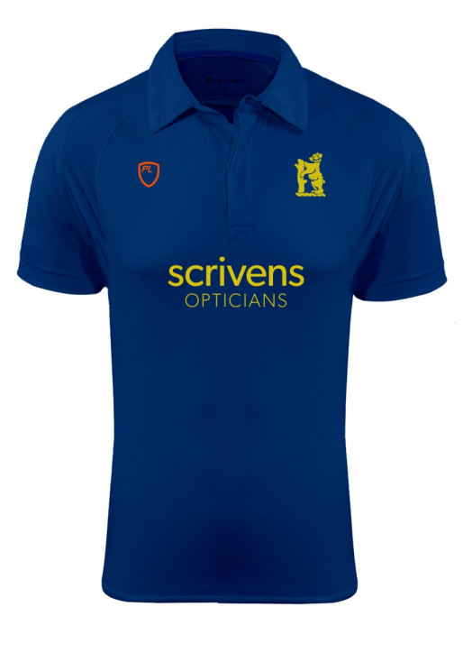 Junior Cricket Shirt SS Navy Blue