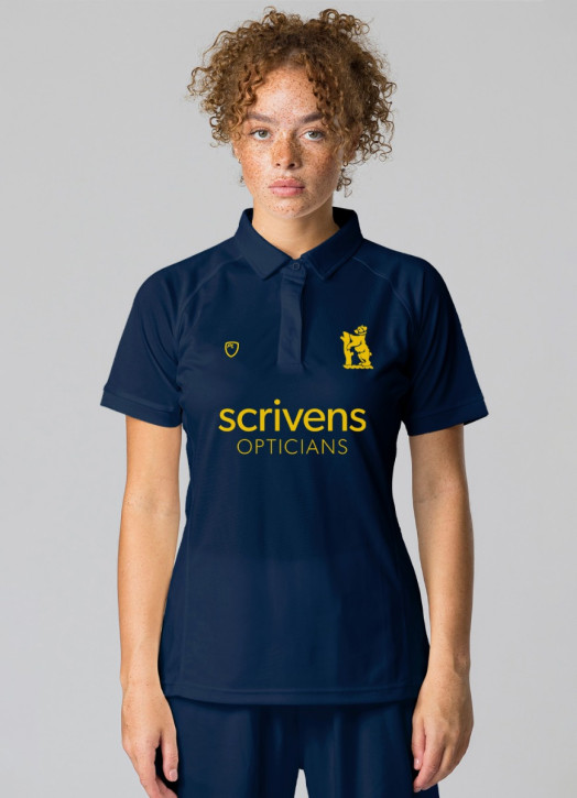 Women's Move Cricket Shirt SS Navy Blue