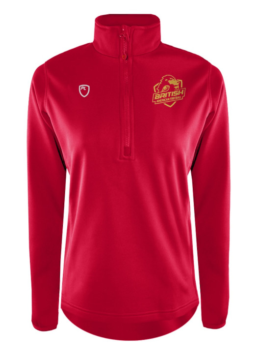Women's Quarter Zip MidLayer Scarlet Red