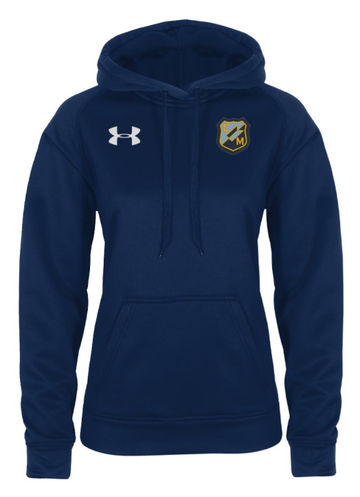 Women's Armour Fleece Hoodie Navy Blue