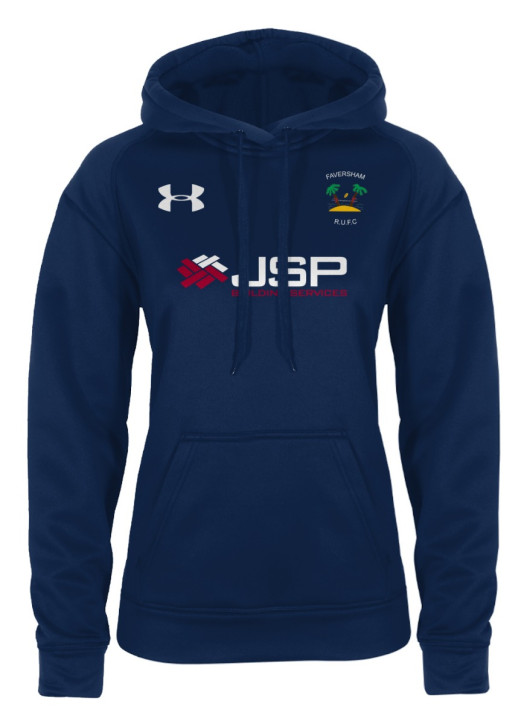 Women's Armour Fleece Hoodie Navy Blue