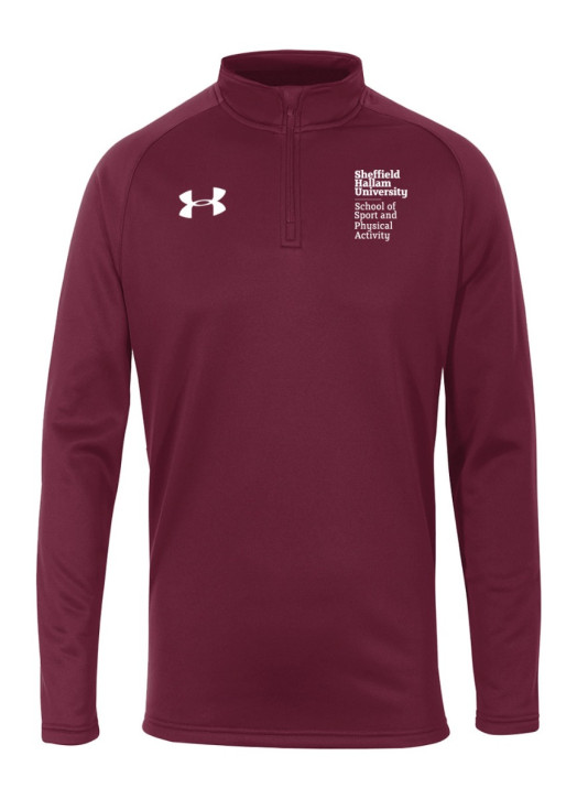 Men's Armour Fleece 1/4 Zip Maroon