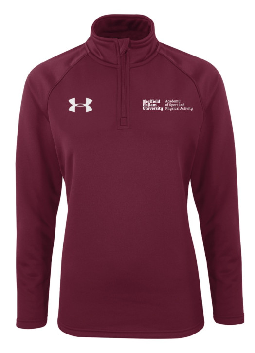 Women's Armour Fleece 1/4 Zip Maroon