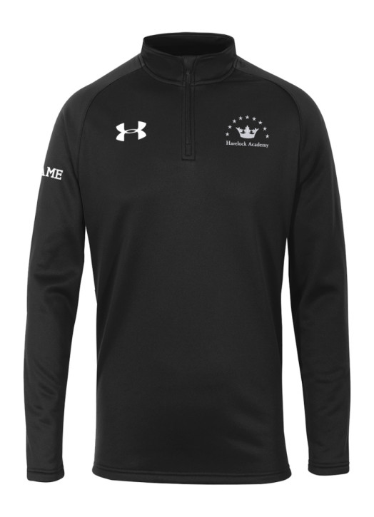 Men's Armour Fleece 1/4 Zip Black