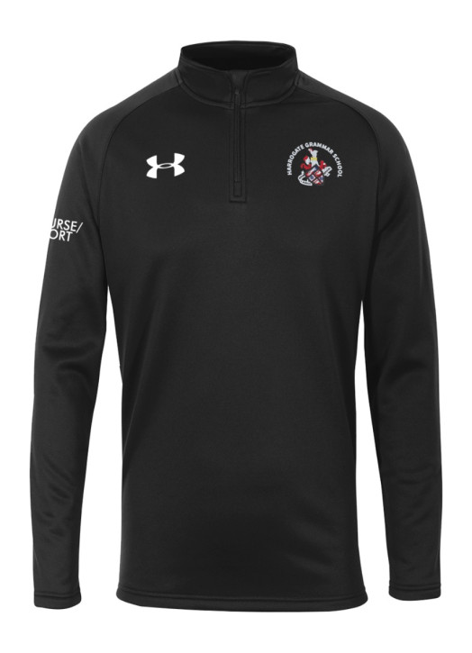 Men's Armour Fleece 1/4 Zip Black