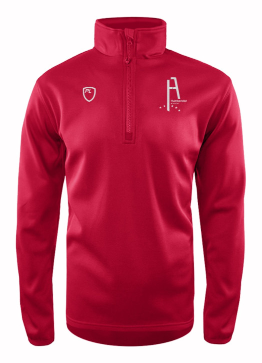 Men s Quarter Zip MidLayer Scarlet Red