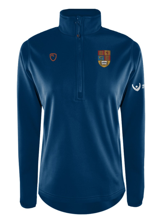 Women's Quarter Zip MidLayer Navy Blue