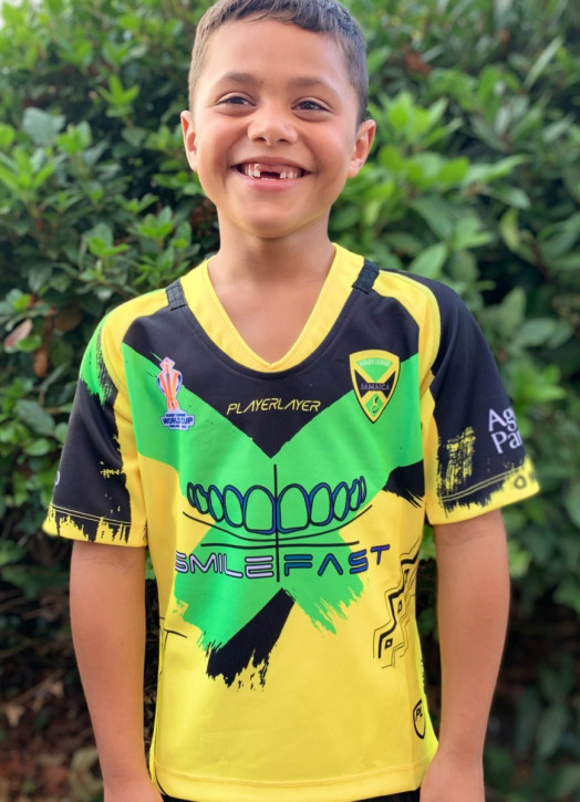 Junior Rep Rugby Jersey - V Neck Yellow