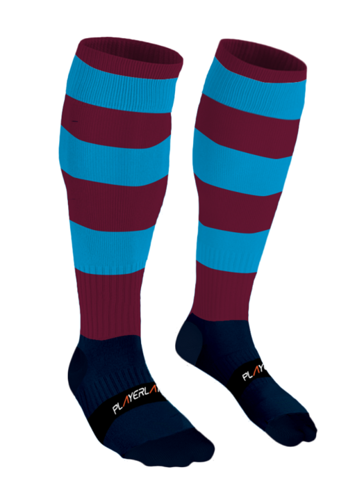 Junior Euro Socks Cool Max Maroon