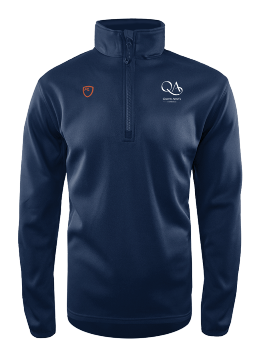 Junior Quarter Zip MidLayer Navy Blue