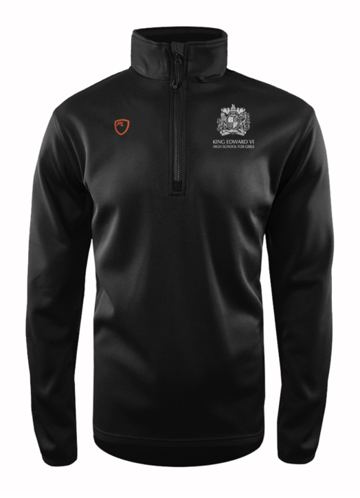 Junior Quarter Zip MidLayer Black