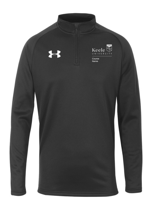 Men's Armour Fleece 1/4 Zip Black
