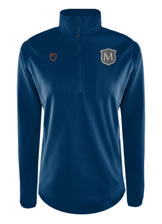 Women's Quarter Zip MidLayer Navy Blue