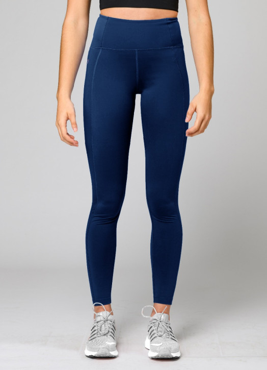 Navy blue spandex leggings sales