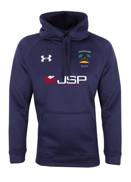 Men's Armour Fleece Hoodie Navy Blue