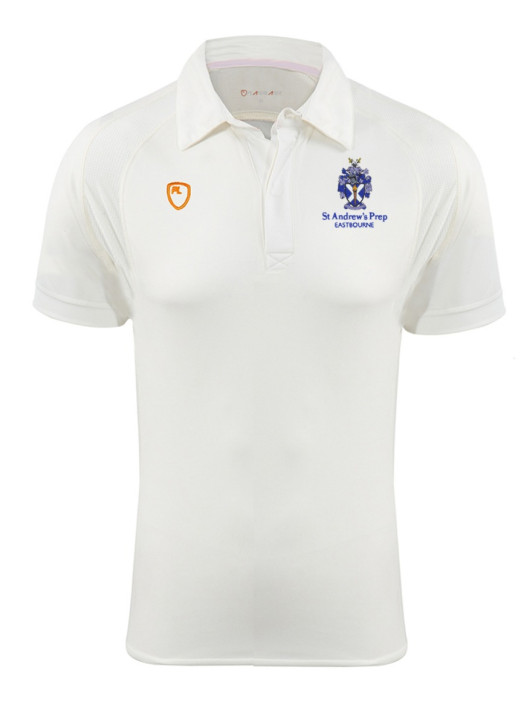 Junior Cricket Shirt SS Cream