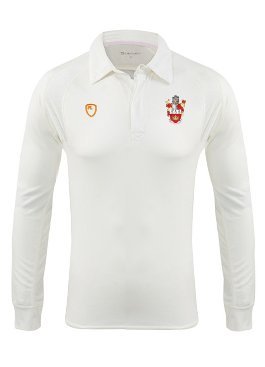 Unisex Cricket Shirt LS Cream