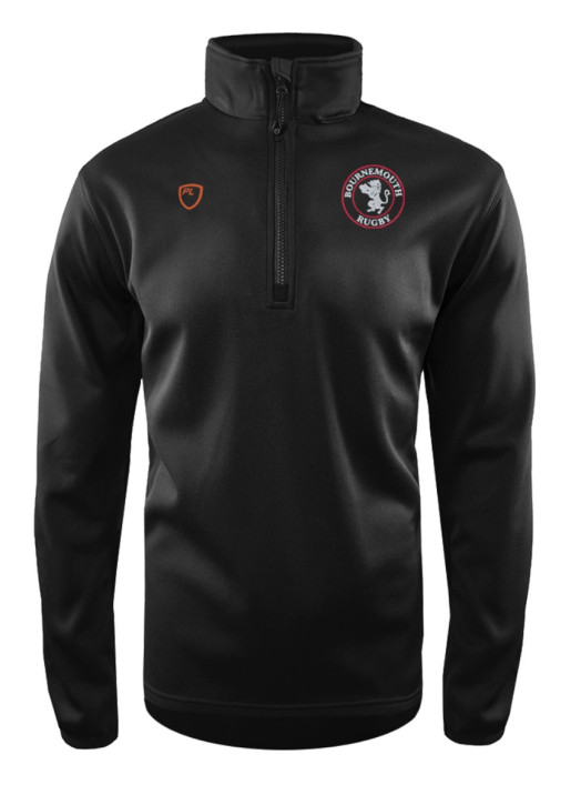 Men's Quarter Zip MidLayer Black