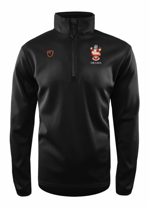 Men's Quarter Zip MidLayer Black