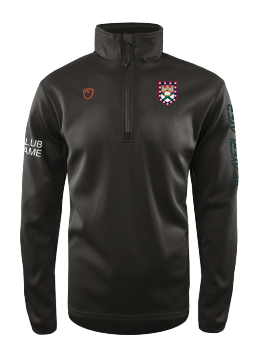 Men's Quarter Zip MidLayer Black