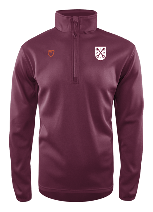 Men's Quarter Zip MidLayer Maroon