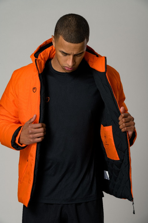 Mens orange padded jacket shop