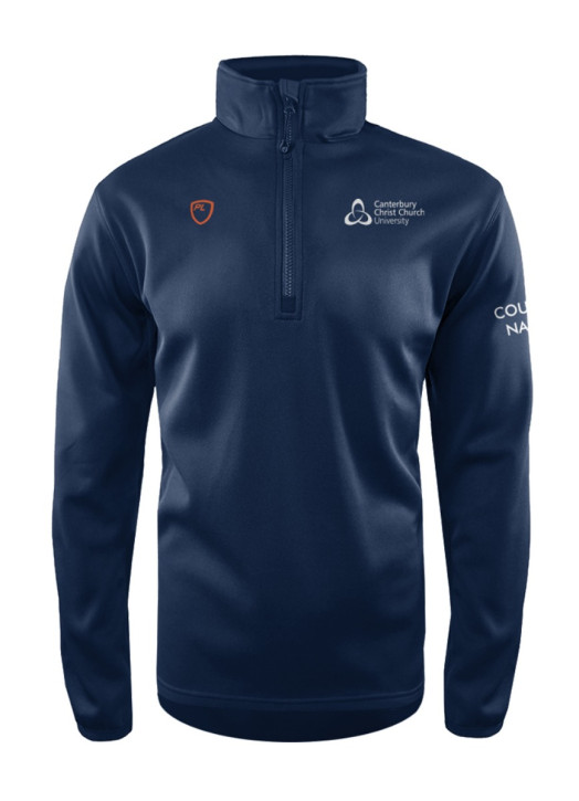 Men's Quarter Zip MidLayer Navy Blue