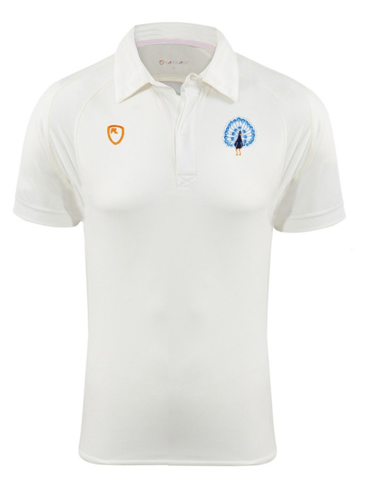 Junior Cricket Shirt SS Cream