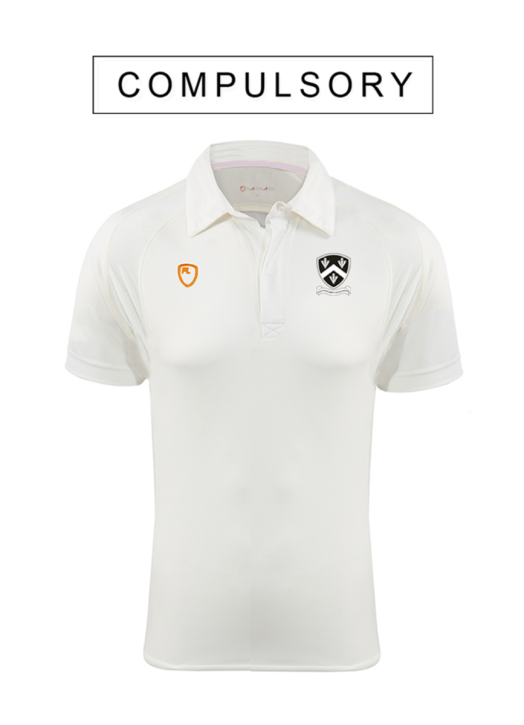 Junior Cricket Shirt SS Cream