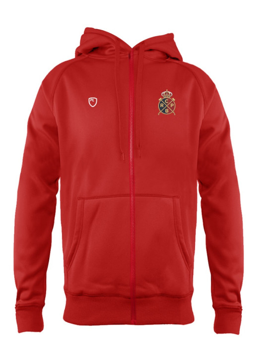 Junior Full Zip Weather Hoodie Scarlet