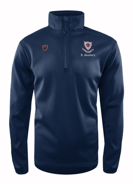 Men's Quarter Zip MidLayer Navy Blue