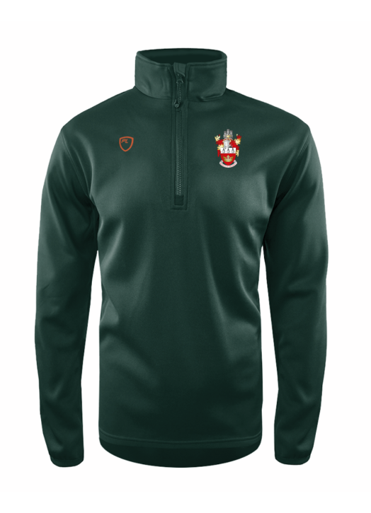 Men's Quarter Zip MidLayer Forest Green