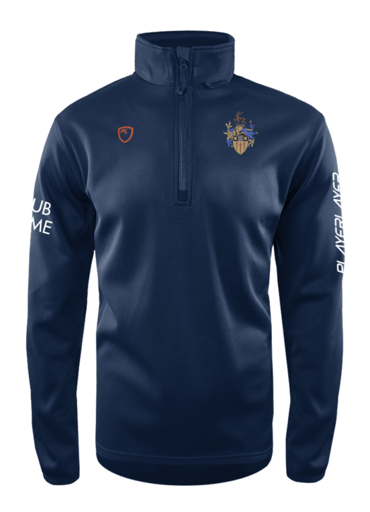 Men's Quarter Zip MidLayer Navy Blue