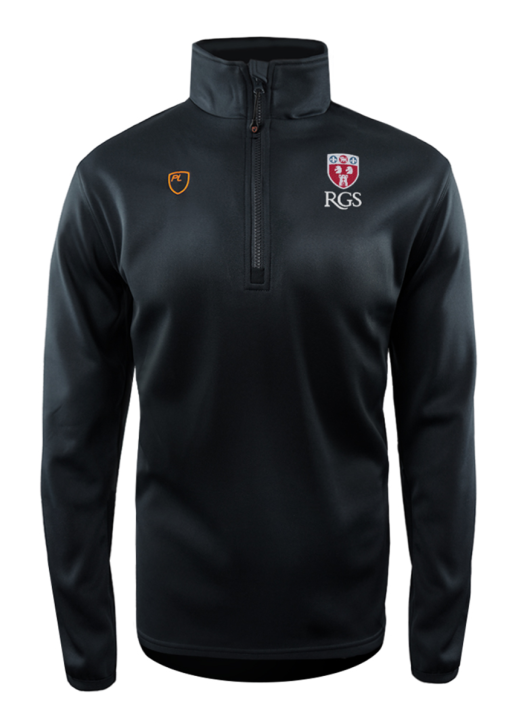 Men's Quarter Zip MidLayer Black