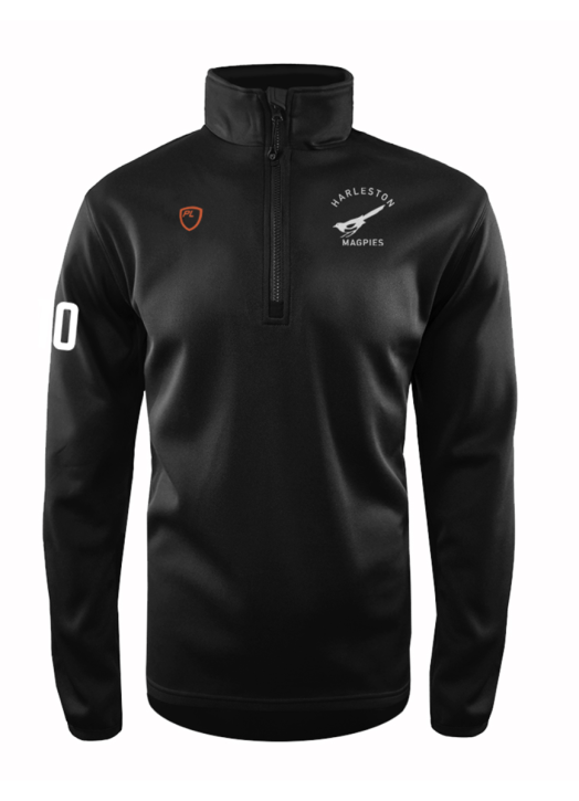 Junior Quarter Zip MidLayer Black