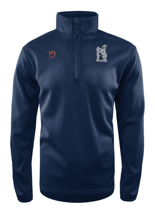 Men's Quarter Zip MidLayer Navy Blue