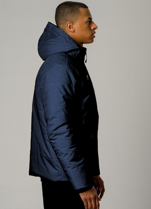 Navy padded jacket store