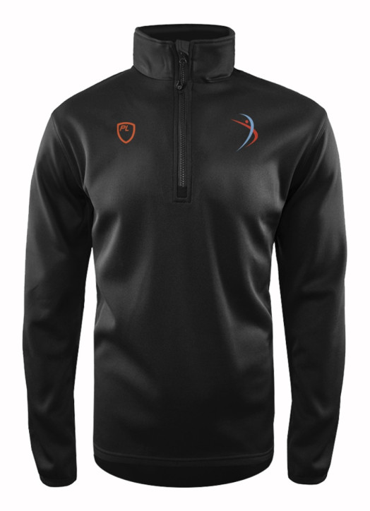 Men's Quarter Zip MidLayer Black