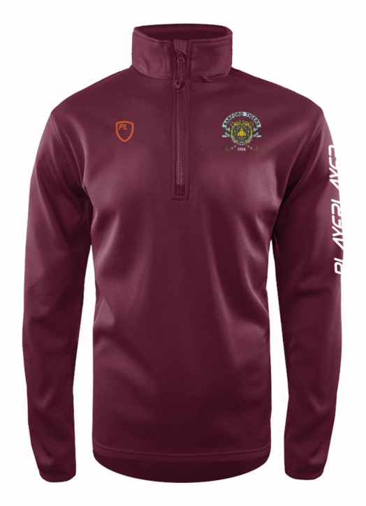 Junior Quarter Zip MidLayer Maroon