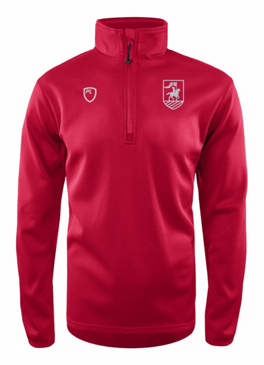 Junior Quarter Zip MidLayer Scarlet Red