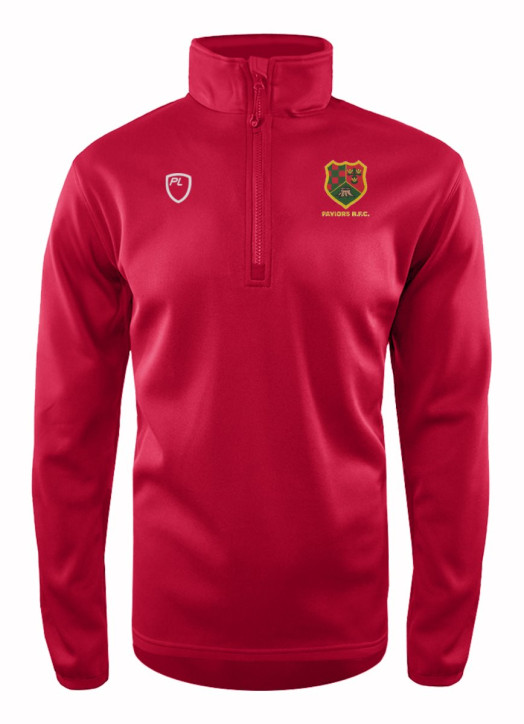 Junior Quarter Zip MidLayer Scarlet Red