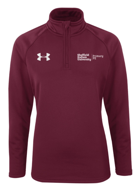 Women's Armour Fleece 1/4 Zip Maroon