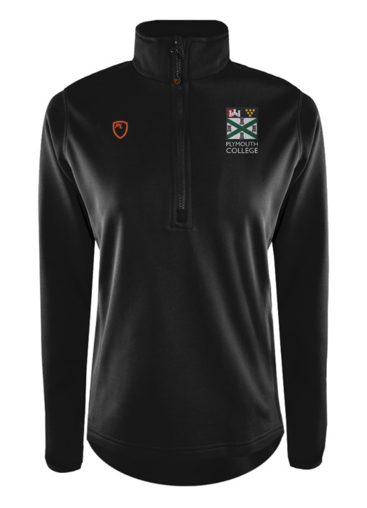 Women's Quarter Zip MidLayer Black