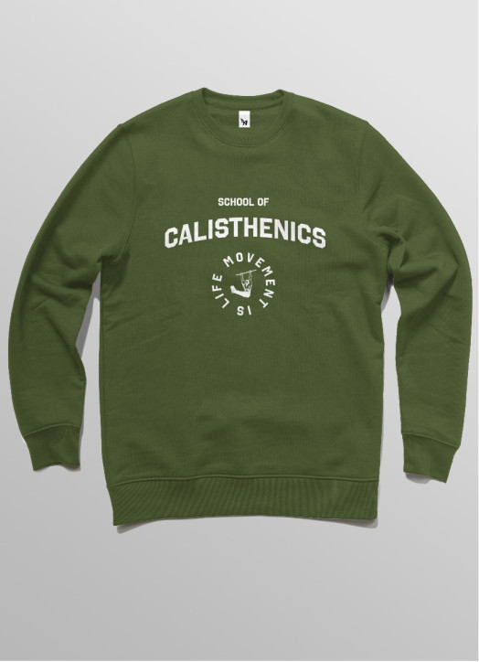 Unisex Sweatshirt Khaki Green