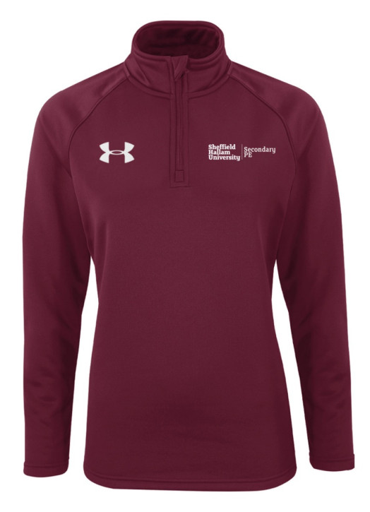 Women's Armour Fleece 1/4 Zip Maroon