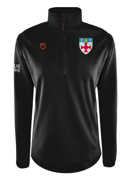 Women's Quarter Zip MidLayer Black