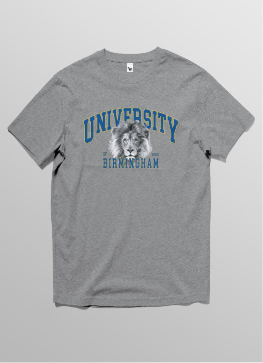 UoB Men's Tee Grey Marle