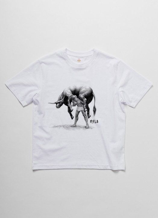 White Mylo Cotton Tee